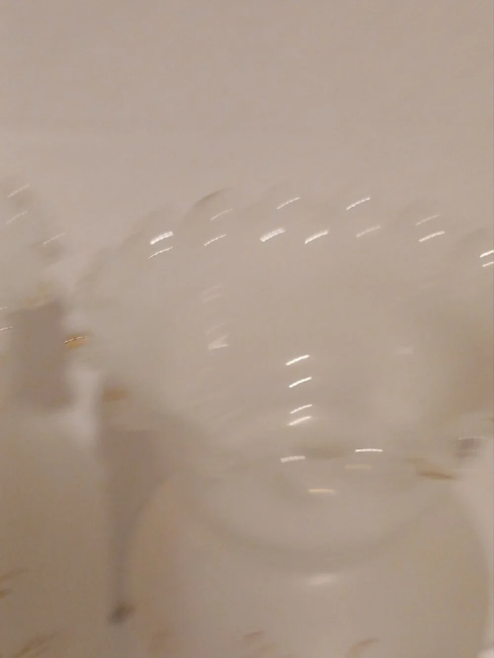 Antique Victorian Era Opaline Glass Vases with Hand-Painted Floral 1880-1890s